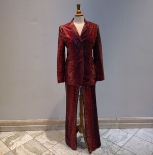 Vertigo Snake Print Pant Suit